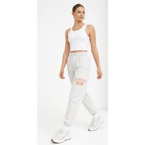 P.E Nation Gray Logo Sweatpants Joggers Organic Cotton Athleisure Large